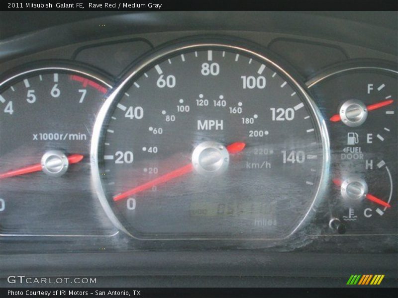 Rave Red / Medium Gray 2011 Mitsubishi Galant FE