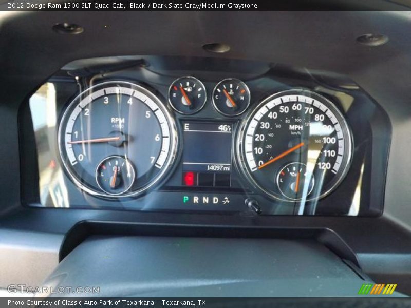 Black / Dark Slate Gray/Medium Graystone 2012 Dodge Ram 1500 SLT Quad Cab