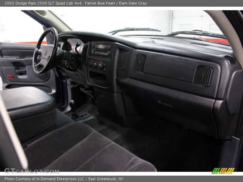 Patriot Blue Pearl / Dark Slate Gray 2003 Dodge Ram 2500 SLT Quad Cab 4x4