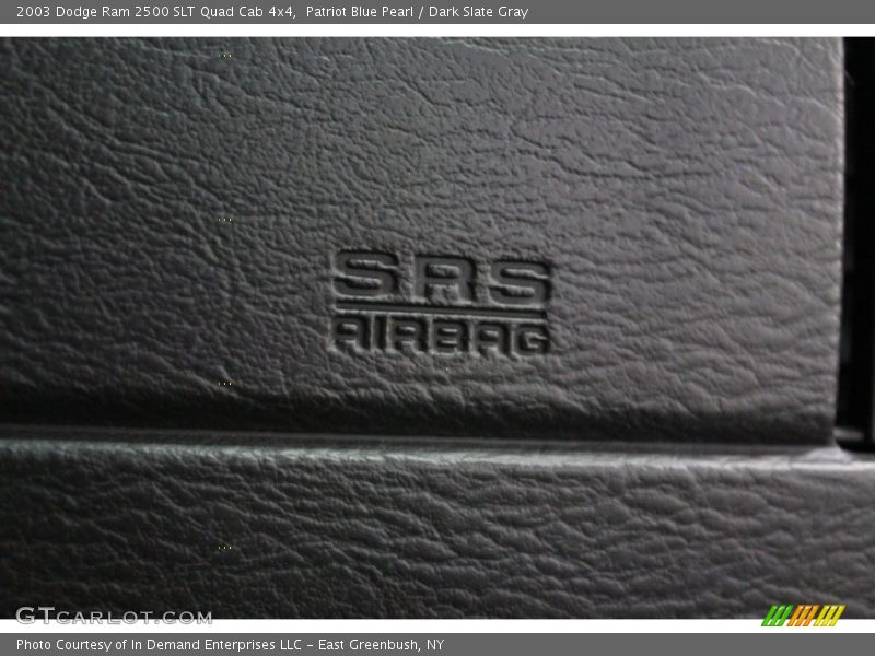 Patriot Blue Pearl / Dark Slate Gray 2003 Dodge Ram 2500 SLT Quad Cab 4x4