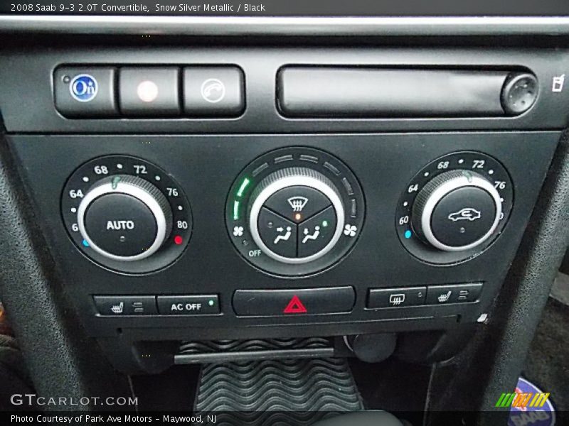 Controls of 2008 9-3 2.0T Convertible