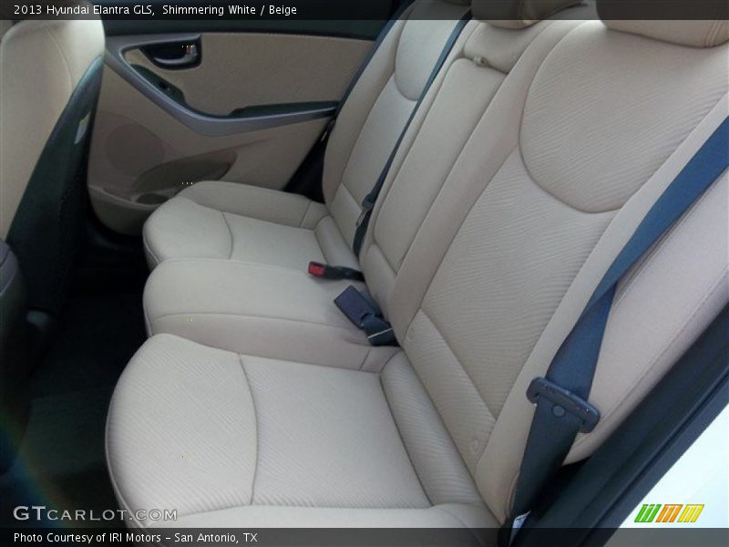 Shimmering White / Beige 2013 Hyundai Elantra GLS
