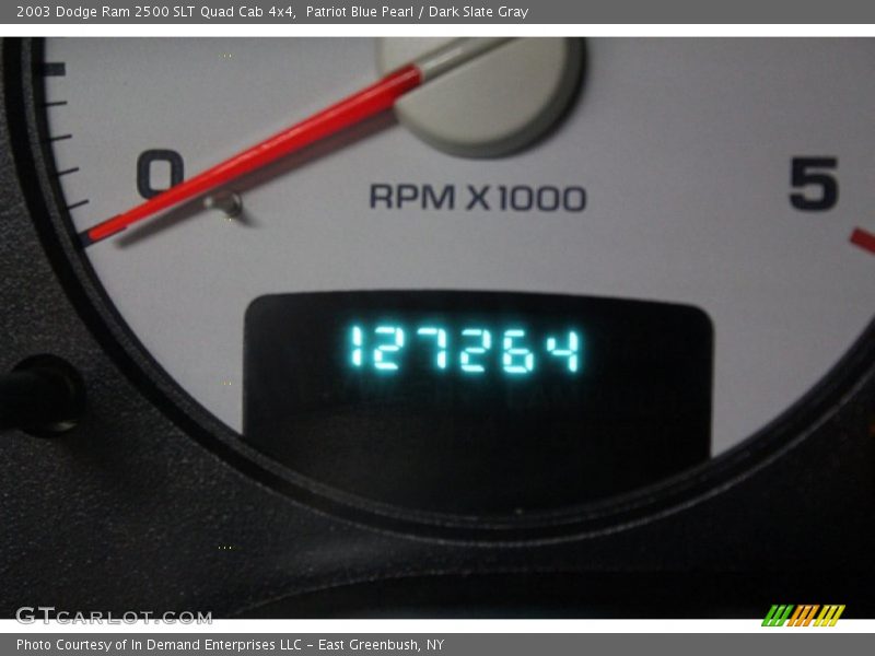 Patriot Blue Pearl / Dark Slate Gray 2003 Dodge Ram 2500 SLT Quad Cab 4x4