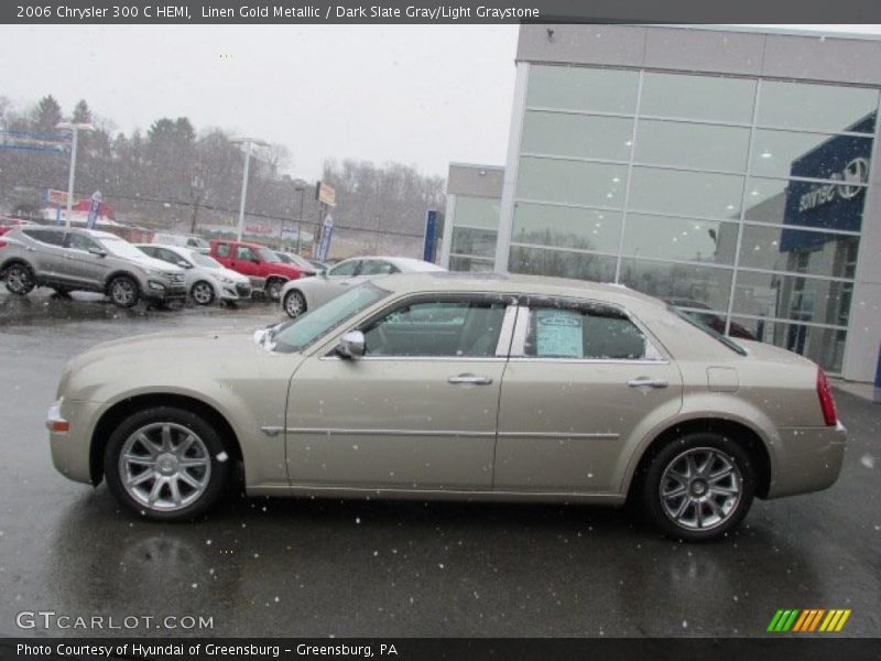 Linen Gold Metallic / Dark Slate Gray/Light Graystone 2006 Chrysler 300 C HEMI