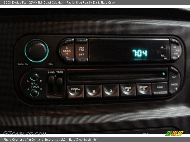Patriot Blue Pearl / Dark Slate Gray 2003 Dodge Ram 2500 SLT Quad Cab 4x4