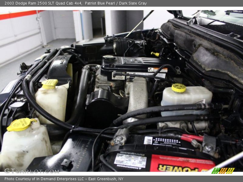 Patriot Blue Pearl / Dark Slate Gray 2003 Dodge Ram 2500 SLT Quad Cab 4x4
