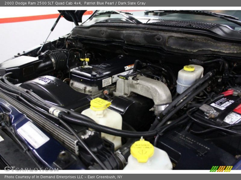 Patriot Blue Pearl / Dark Slate Gray 2003 Dodge Ram 2500 SLT Quad Cab 4x4