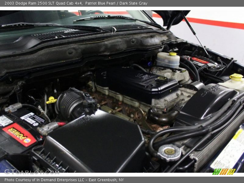Patriot Blue Pearl / Dark Slate Gray 2003 Dodge Ram 2500 SLT Quad Cab 4x4