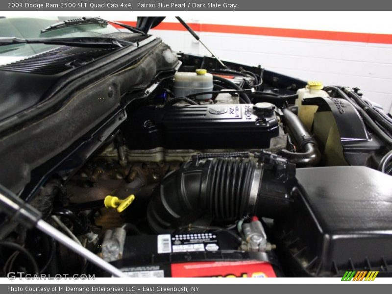 Patriot Blue Pearl / Dark Slate Gray 2003 Dodge Ram 2500 SLT Quad Cab 4x4