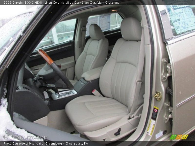 Linen Gold Metallic / Dark Slate Gray/Light Graystone 2006 Chrysler 300 C HEMI