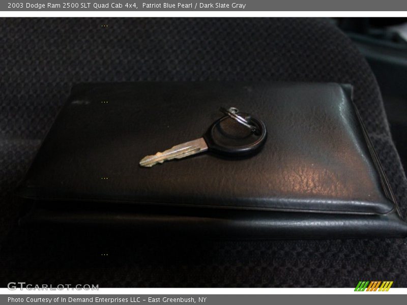 Patriot Blue Pearl / Dark Slate Gray 2003 Dodge Ram 2500 SLT Quad Cab 4x4