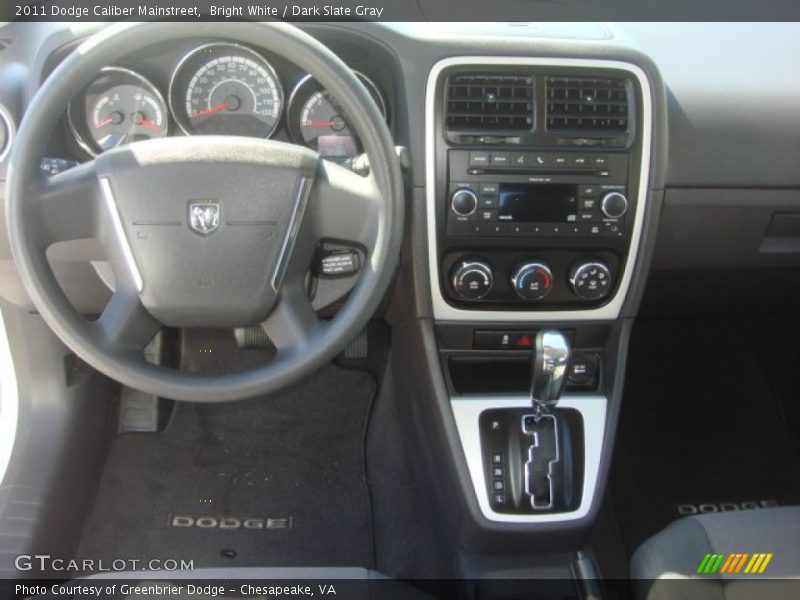 Bright White / Dark Slate Gray 2011 Dodge Caliber Mainstreet