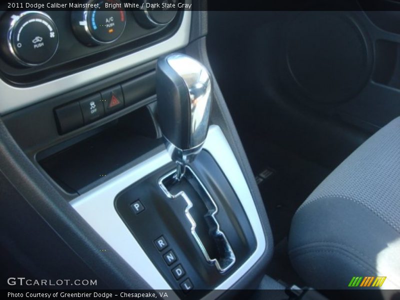 Bright White / Dark Slate Gray 2011 Dodge Caliber Mainstreet