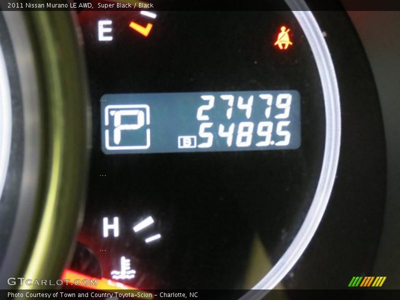 Super Black / Black 2011 Nissan Murano LE AWD