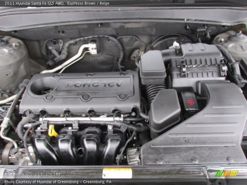 Espresso Brown / Beige 2011 Hyundai Santa Fe GLS AWD