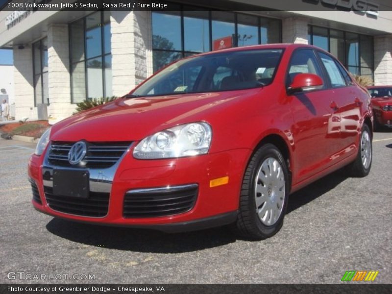 Front 3/4 View of 2008 Jetta S Sedan
