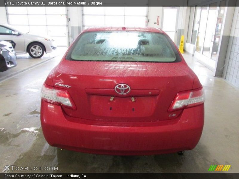 Barcelona Red Metallic / Bisque 2011 Toyota Camry LE