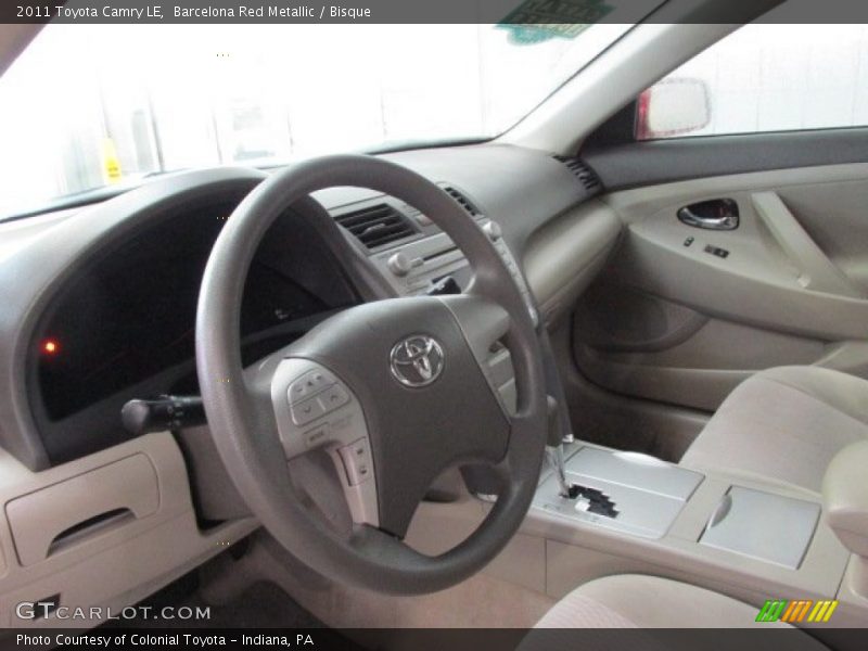 Barcelona Red Metallic / Bisque 2011 Toyota Camry LE