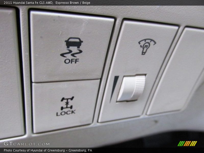 Espresso Brown / Beige 2011 Hyundai Santa Fe GLS AWD