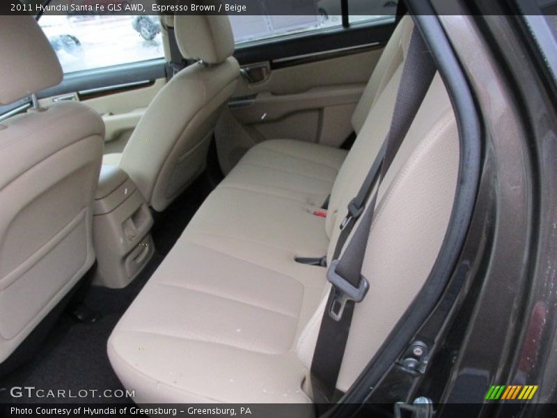 Espresso Brown / Beige 2011 Hyundai Santa Fe GLS AWD