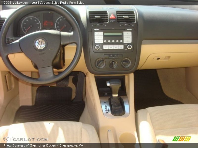 Dashboard of 2008 Jetta S Sedan