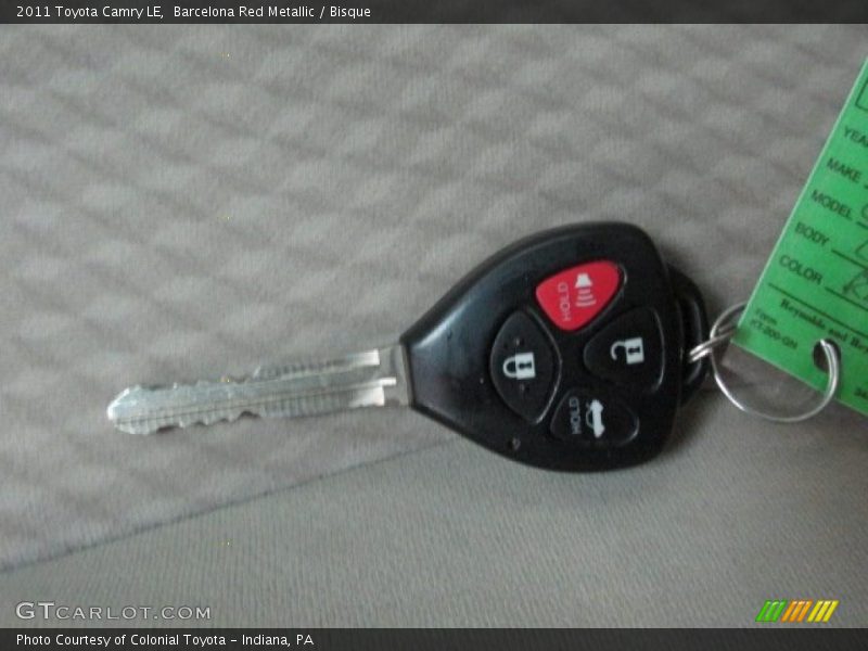 Barcelona Red Metallic / Bisque 2011 Toyota Camry LE
