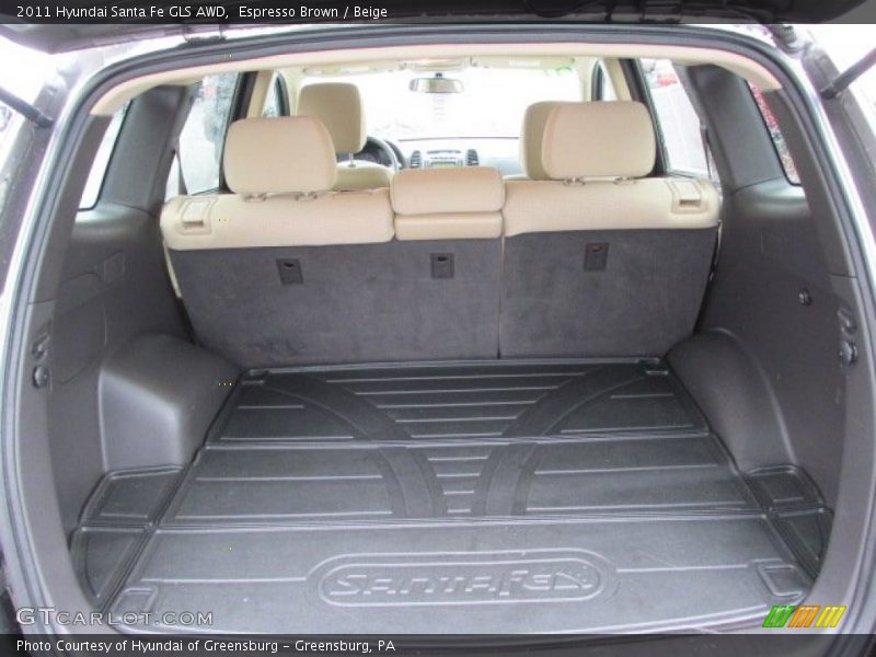 Espresso Brown / Beige 2011 Hyundai Santa Fe GLS AWD