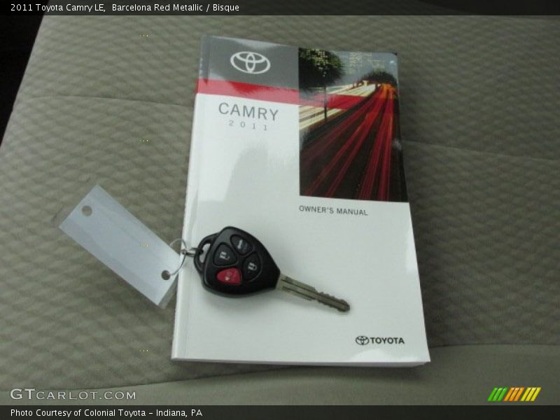 Barcelona Red Metallic / Bisque 2011 Toyota Camry LE