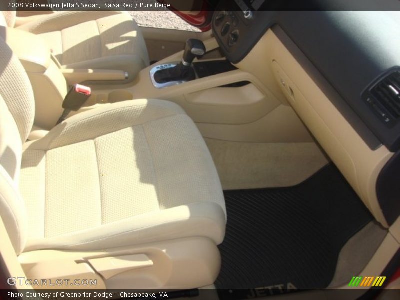 Salsa Red / Pure Beige 2008 Volkswagen Jetta S Sedan