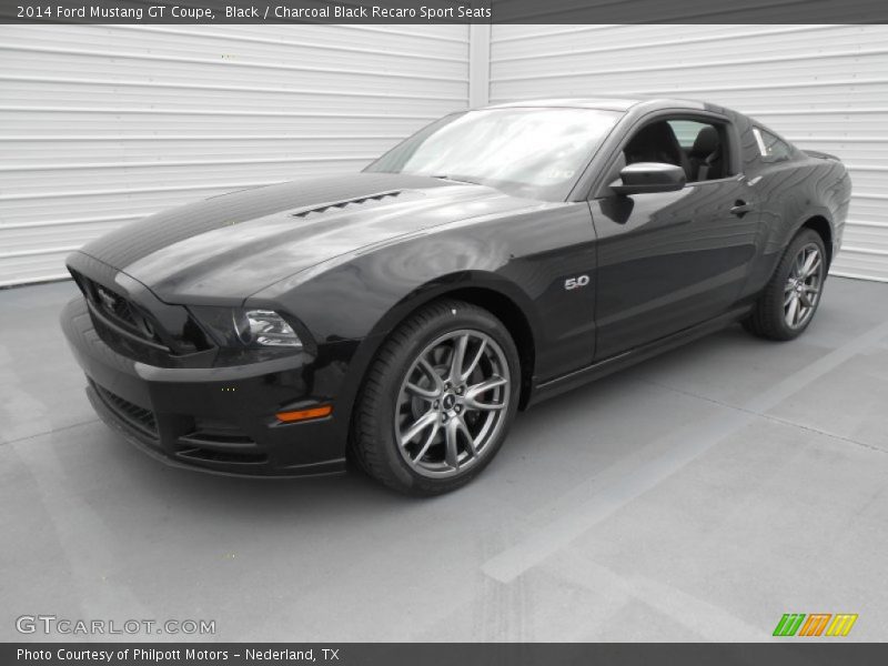 Black / Charcoal Black Recaro Sport Seats 2014 Ford Mustang GT Coupe