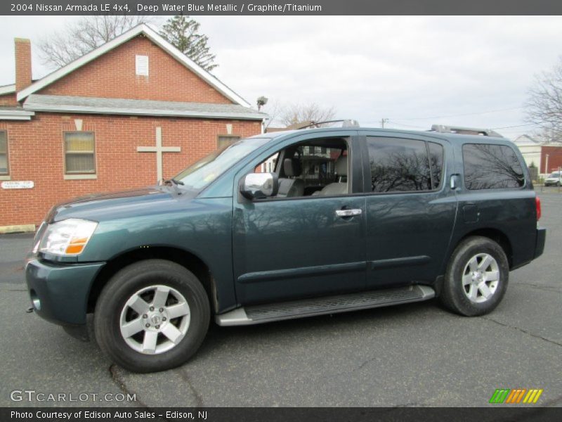 Deep Water Blue Metallic / Graphite/Titanium 2004 Nissan Armada LE 4x4