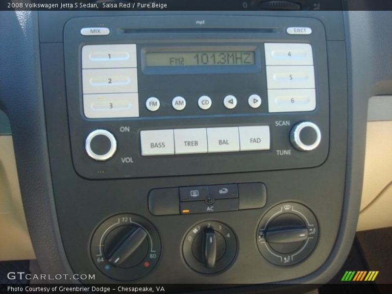 Salsa Red / Pure Beige 2008 Volkswagen Jetta S Sedan