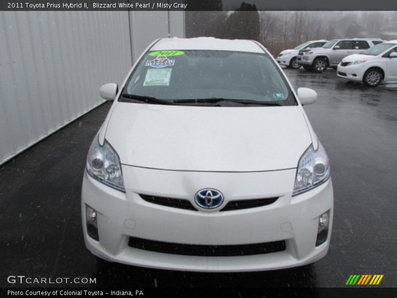Blizzard White Pearl / Misty Gray 2011 Toyota Prius Hybrid II