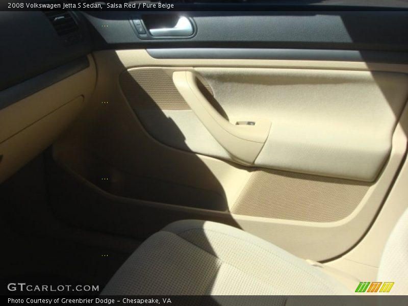 Salsa Red / Pure Beige 2008 Volkswagen Jetta S Sedan
