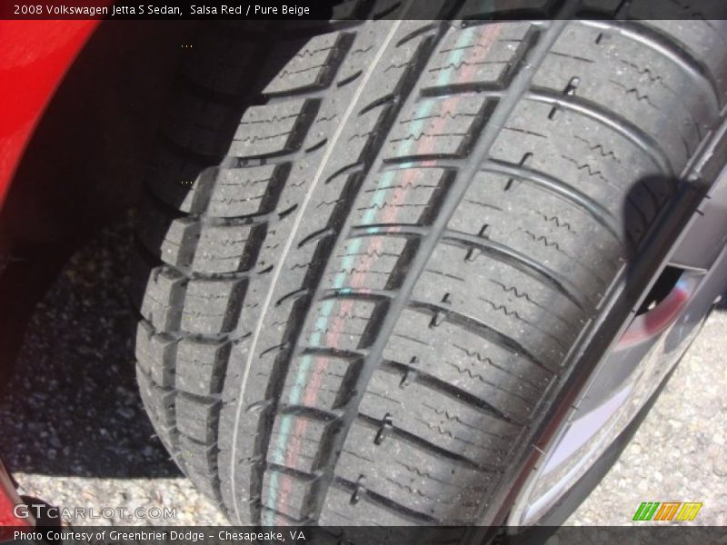 Salsa Red / Pure Beige 2008 Volkswagen Jetta S Sedan