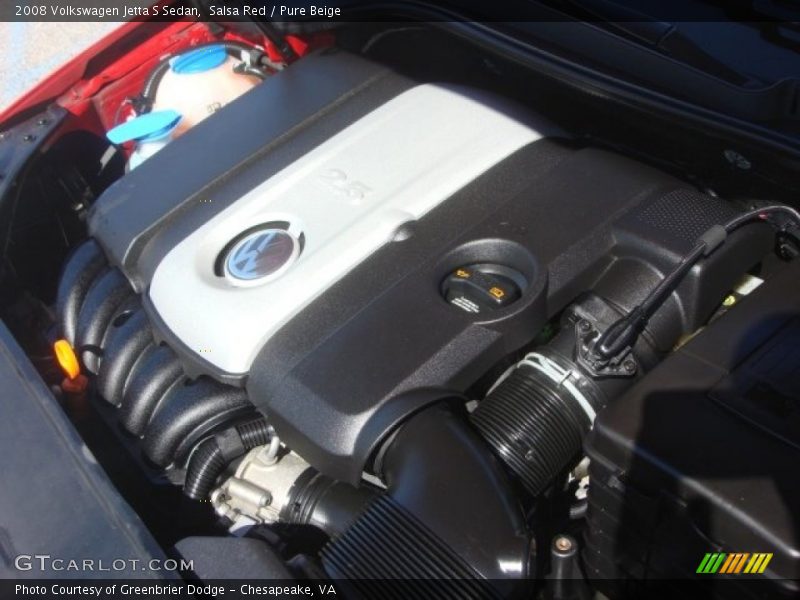 Salsa Red / Pure Beige 2008 Volkswagen Jetta S Sedan
