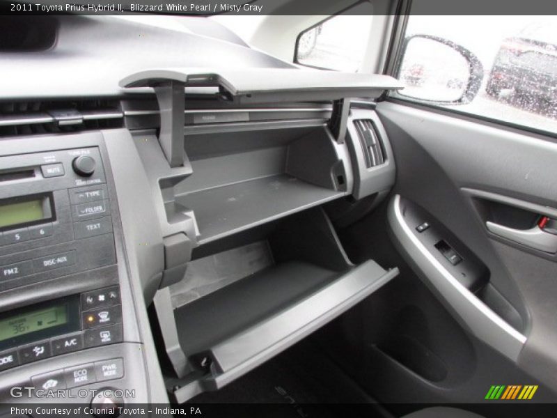 Blizzard White Pearl / Misty Gray 2011 Toyota Prius Hybrid II