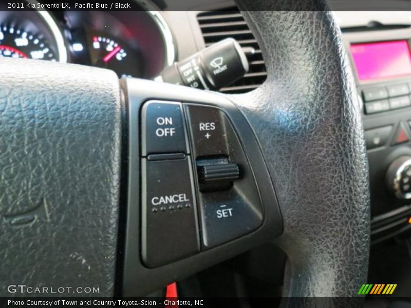 Pacific Blue / Black 2011 Kia Sorento LX