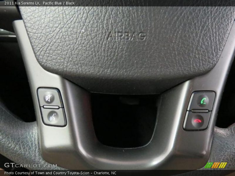 Pacific Blue / Black 2011 Kia Sorento LX