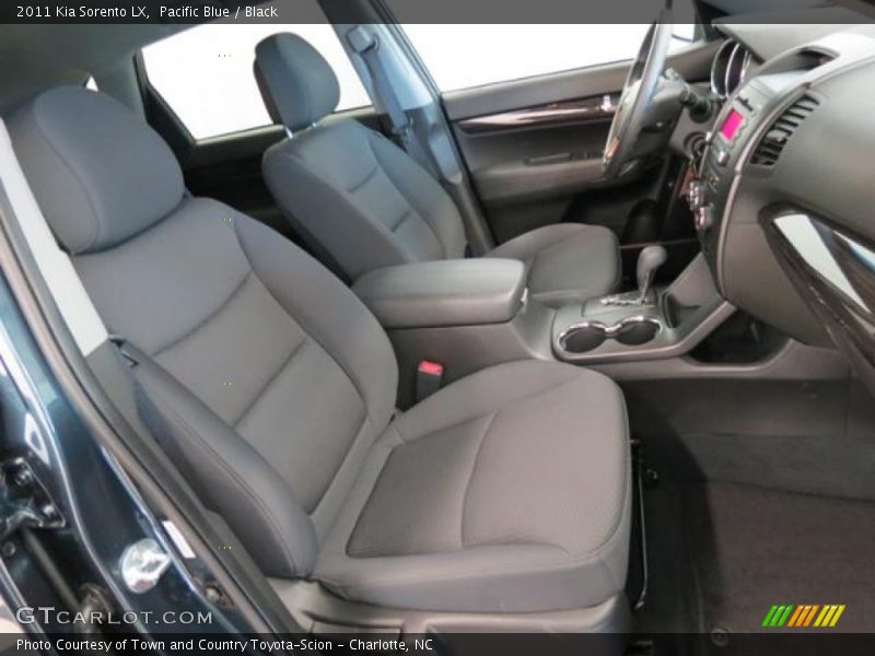 Pacific Blue / Black 2011 Kia Sorento LX