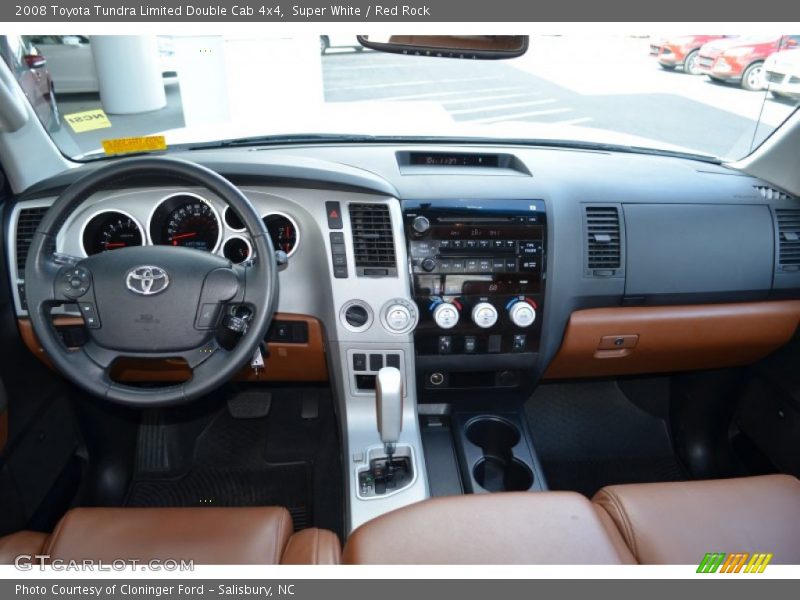 Super White / Red Rock 2008 Toyota Tundra Limited Double Cab 4x4