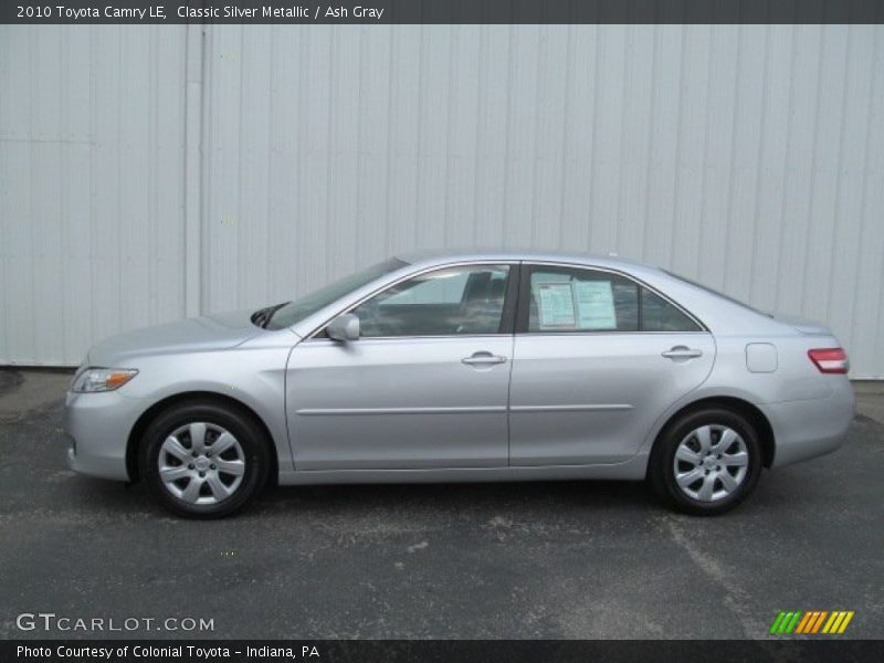 Classic Silver Metallic / Ash Gray 2010 Toyota Camry LE