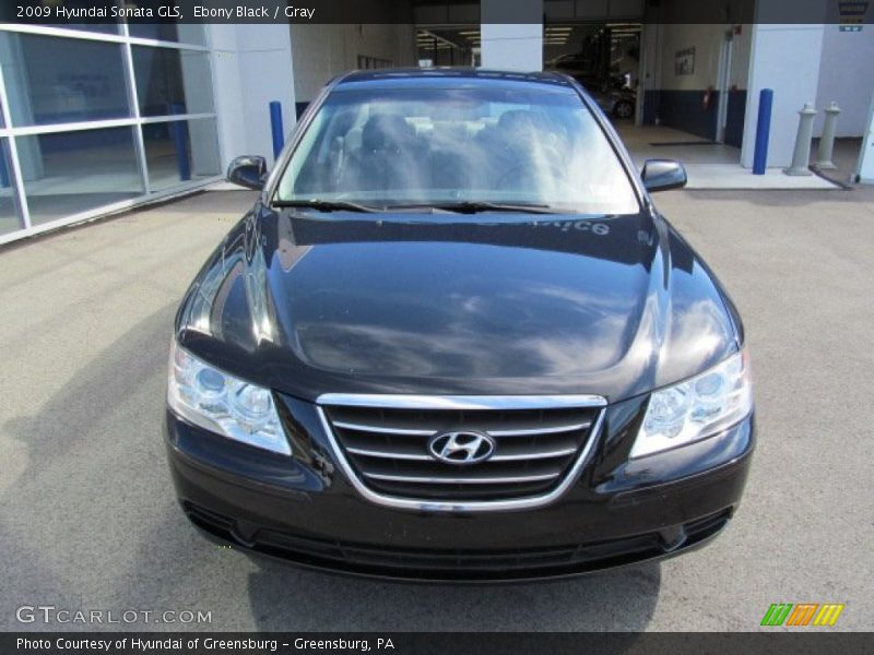Ebony Black / Gray 2009 Hyundai Sonata GLS