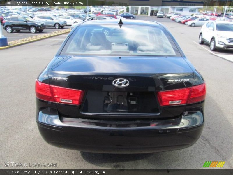 Ebony Black / Gray 2009 Hyundai Sonata GLS