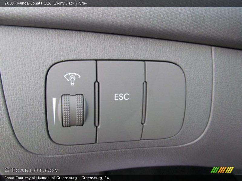 Ebony Black / Gray 2009 Hyundai Sonata GLS