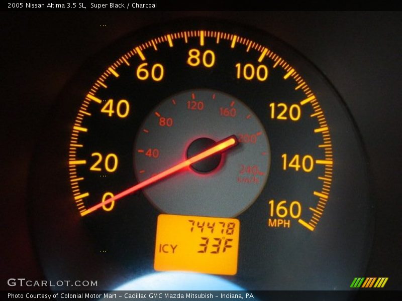 Super Black / Charcoal 2005 Nissan Altima 3.5 SL