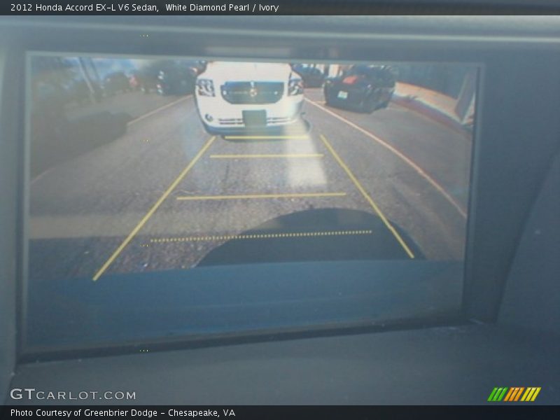 White Diamond Pearl / Ivory 2012 Honda Accord EX-L V6 Sedan
