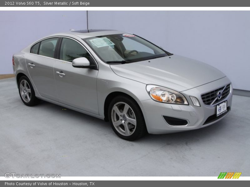 Silver Metallic / Soft Beige 2012 Volvo S60 T5