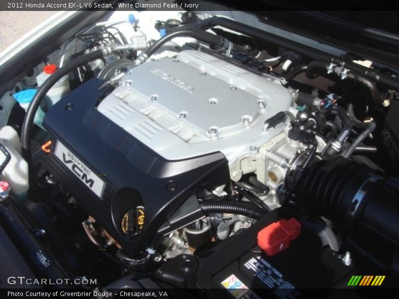 White Diamond Pearl / Ivory 2012 Honda Accord EX-L V6 Sedan