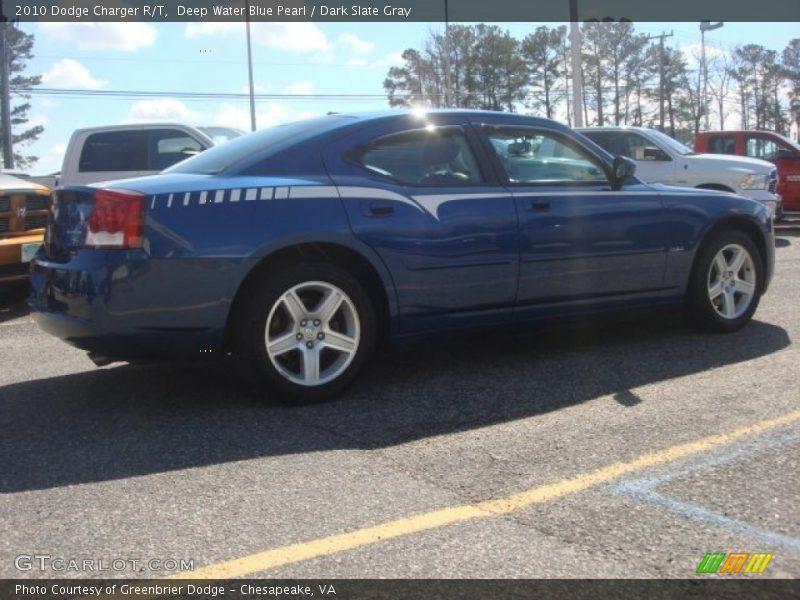 Deep Water Blue Pearl / Dark Slate Gray 2010 Dodge Charger R/T